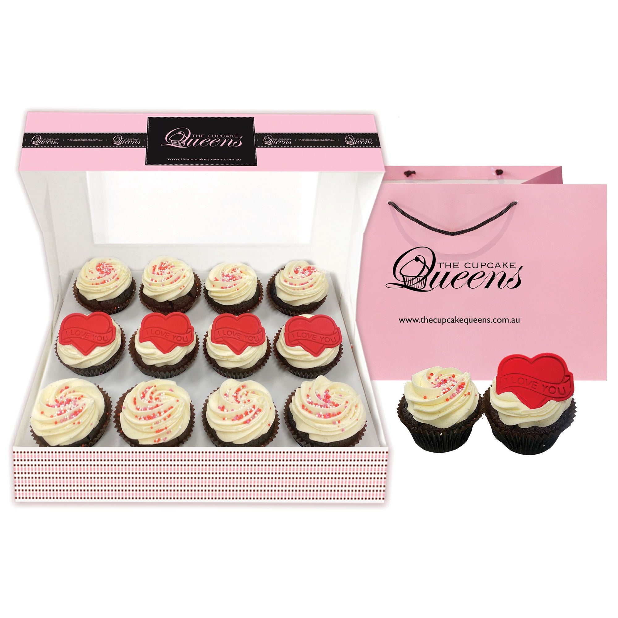 Gluten Friendly Valentine's Day Box Cupcakes Pre Selected Boxes The Cupcake Queens 