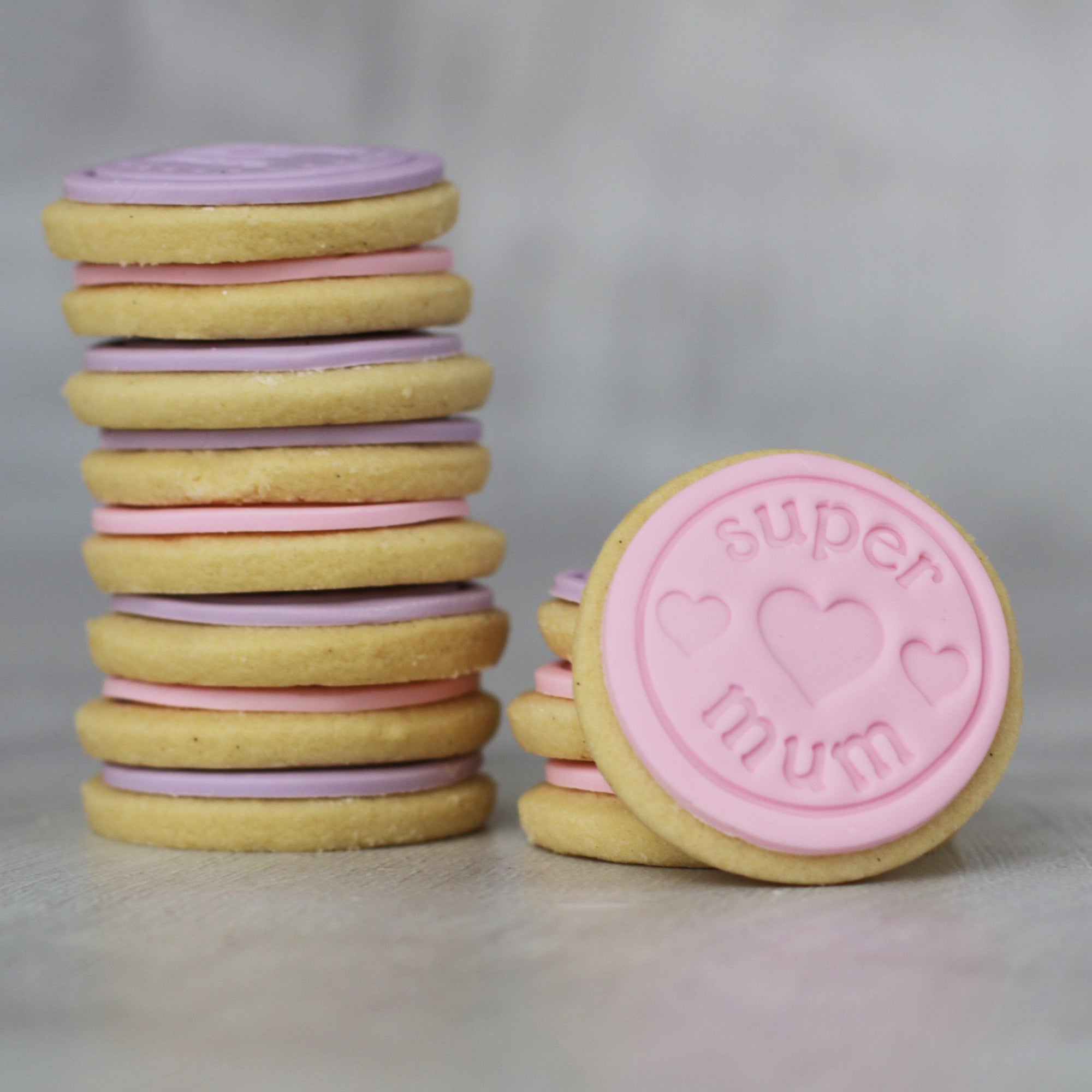 Super Mum + World's Best Mum Shortbread Cookies Special Occasion The Cupcake Queens 