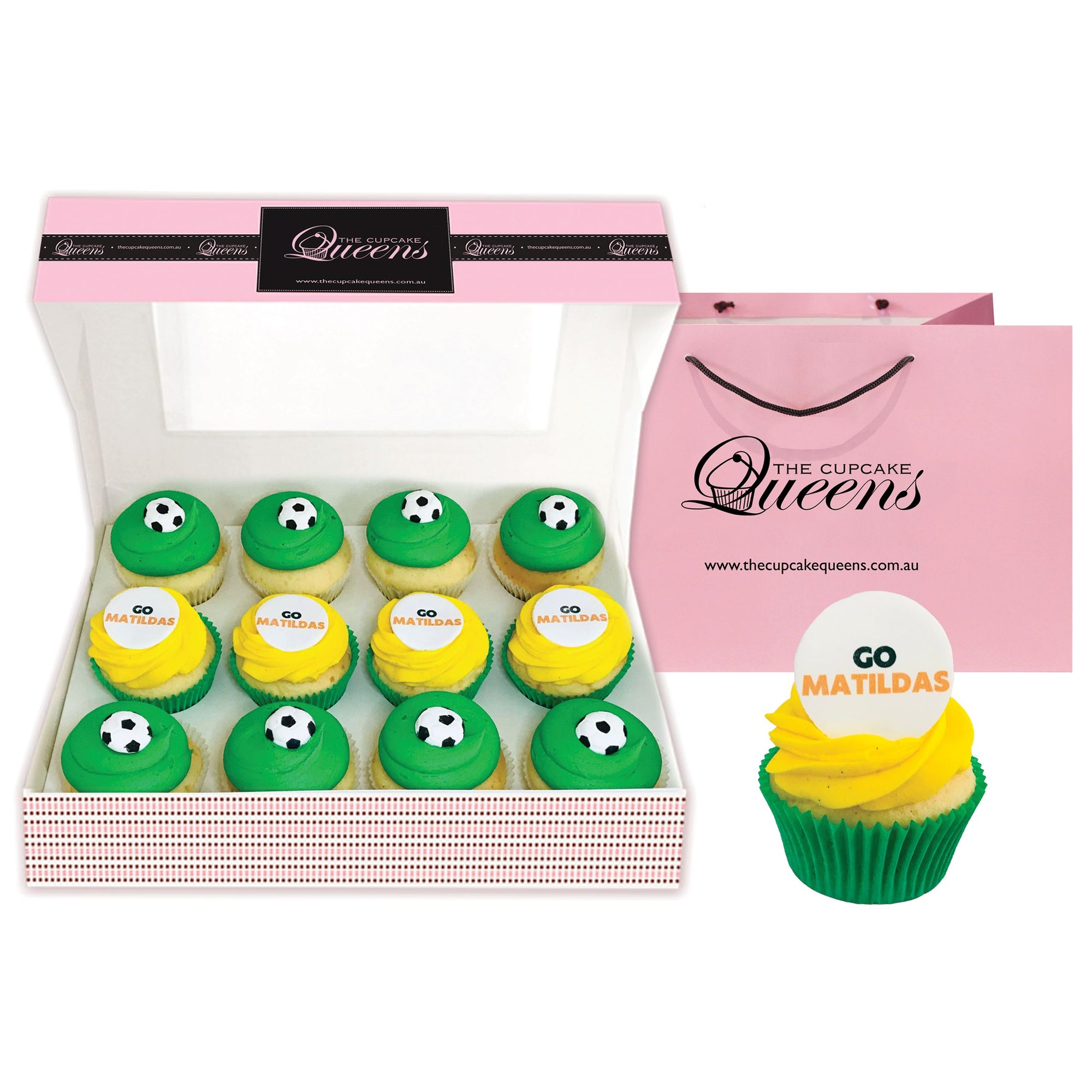 Go Matildas Gift Box Cupcakes The Cupcake Queens 