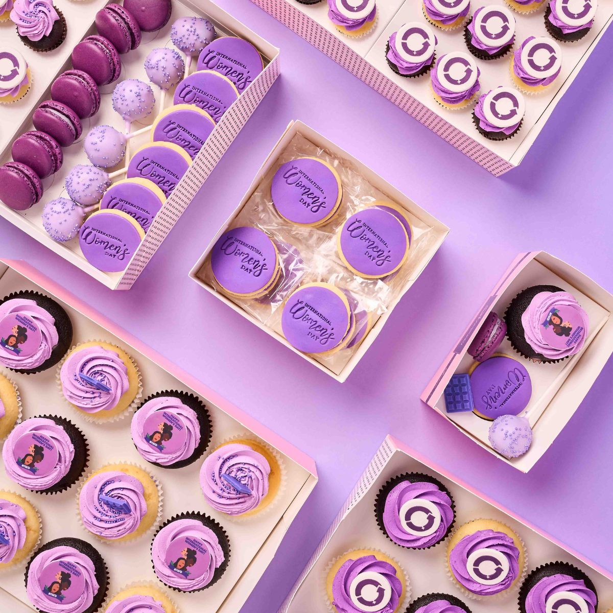 International Women's Day Cupcakes - Regular Box