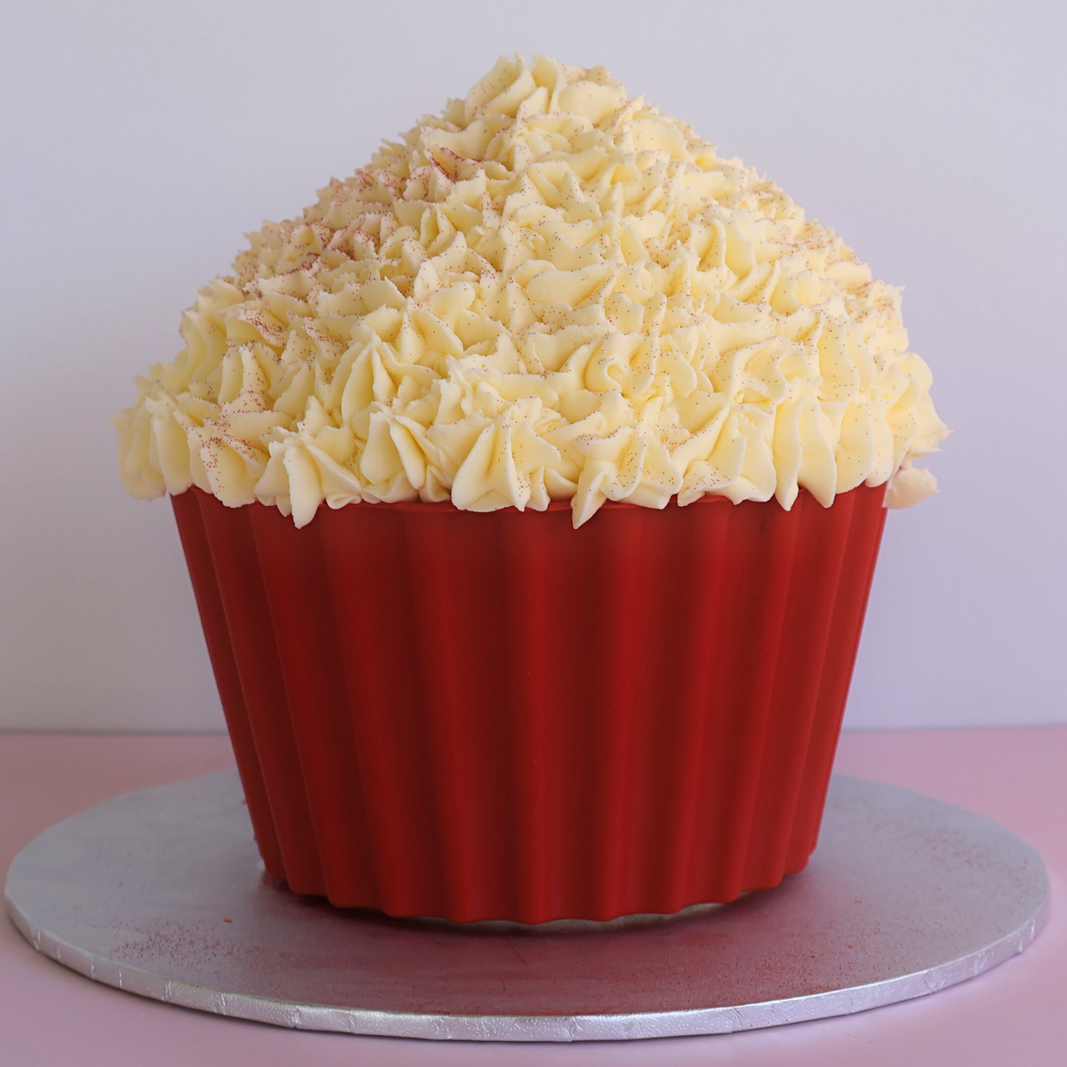 Red Velvet Giant Cupcake Cake