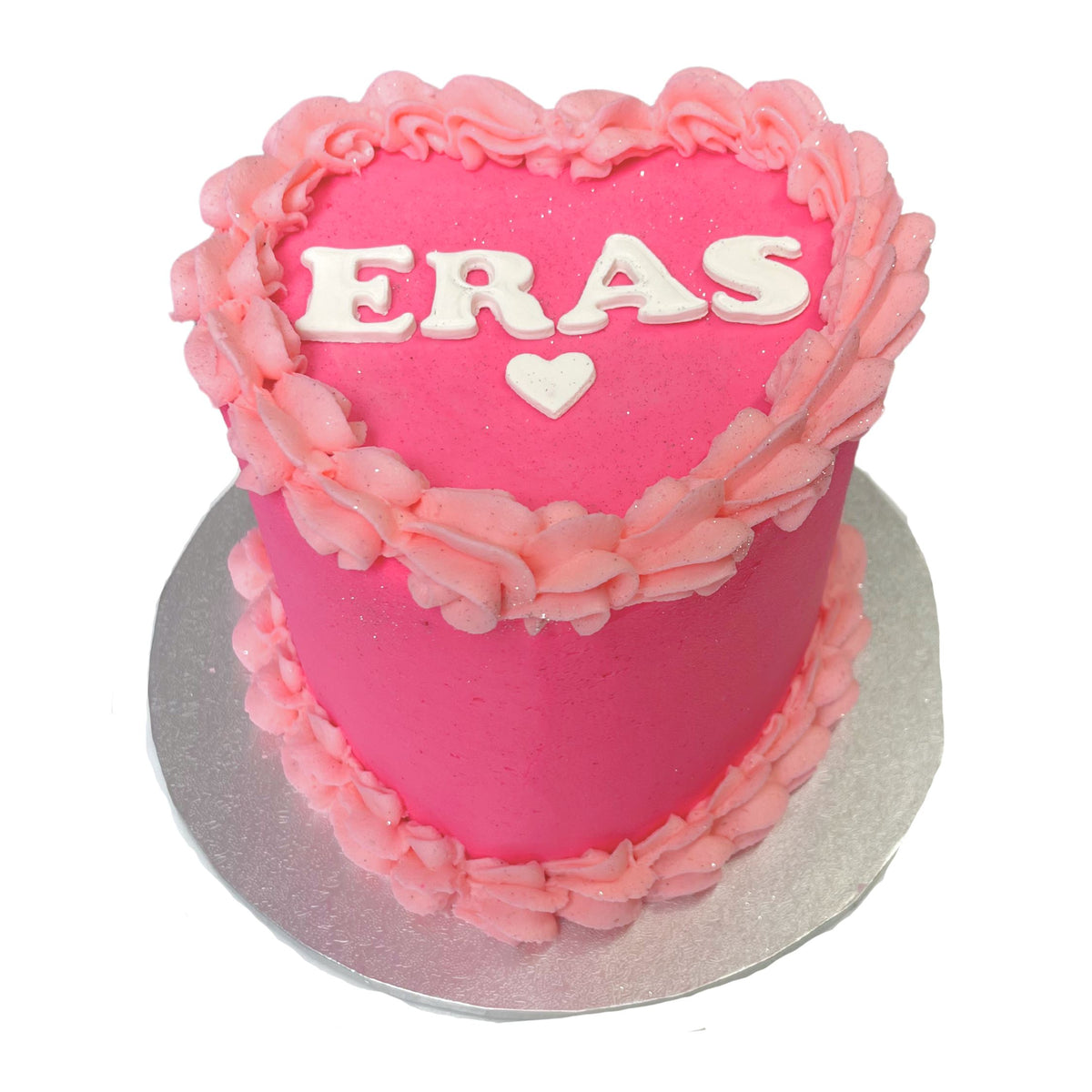 Vintage Heart Cake - Hot Pink The Cupcake Queens 