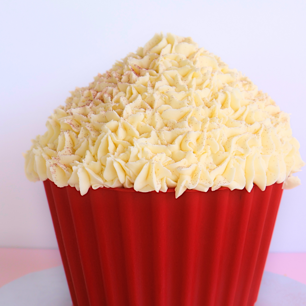 Red Velvet Giant Cupcake Cake