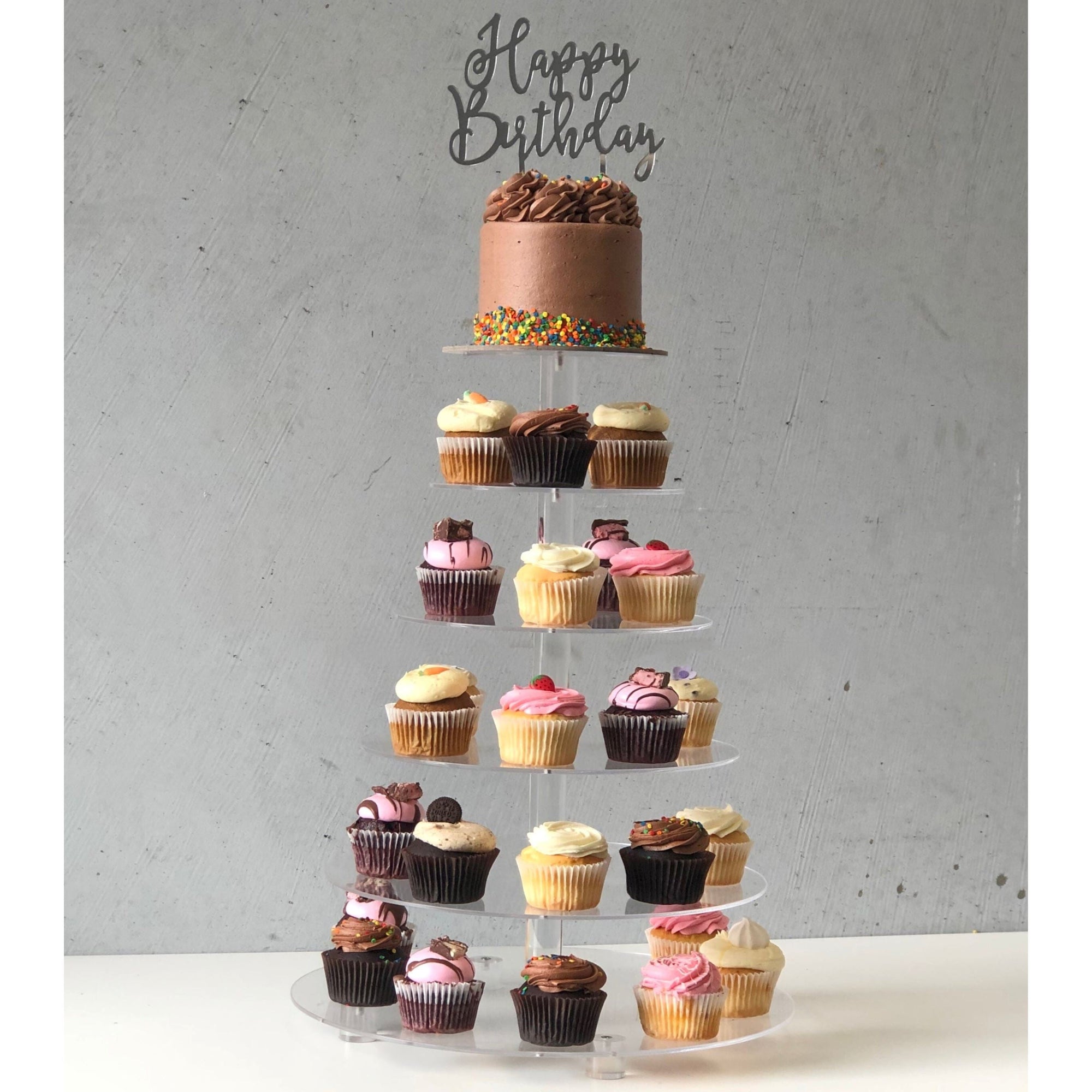 6 Tier Perspex Stand-The Cupcake Queens