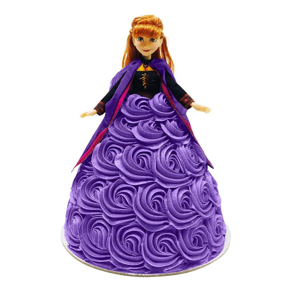 Anna Frozen 2 Doll Cake-The Cupcake Queens