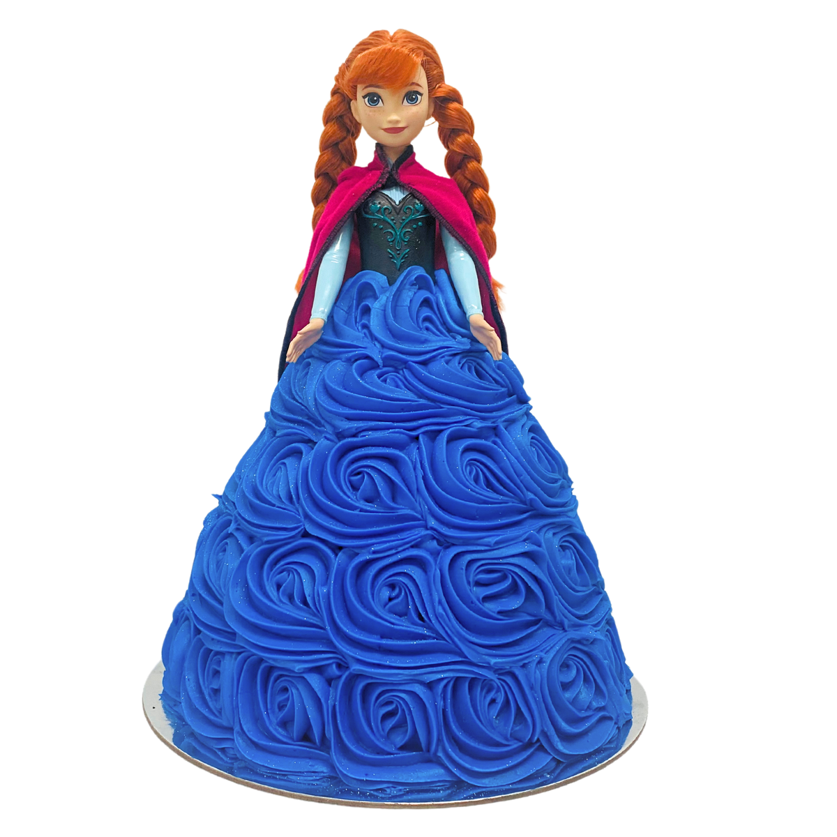 Anna Frozen Doll Cake-The Cupcake Queens