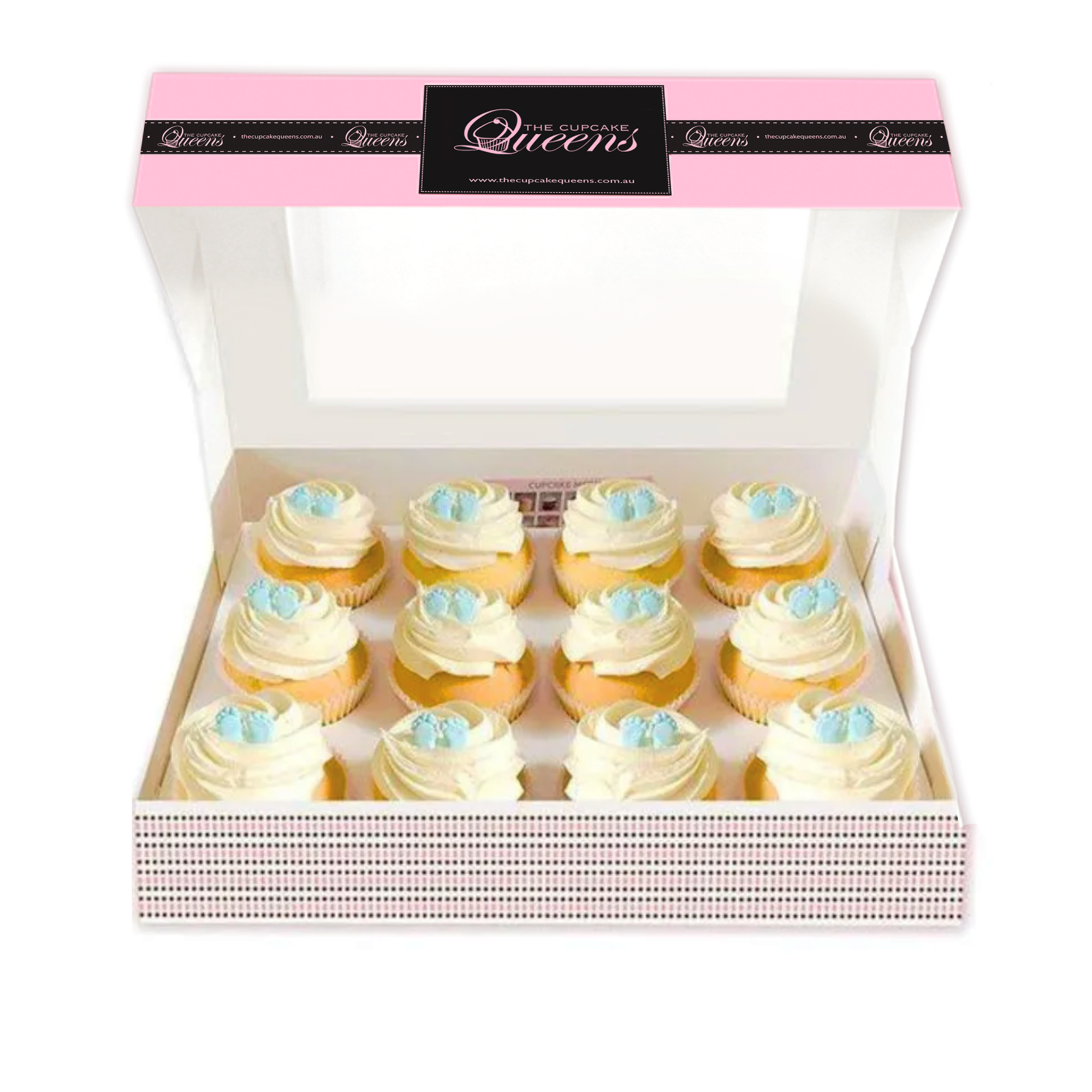 Baby Blue Feet Gift Box-The Cupcake Queens