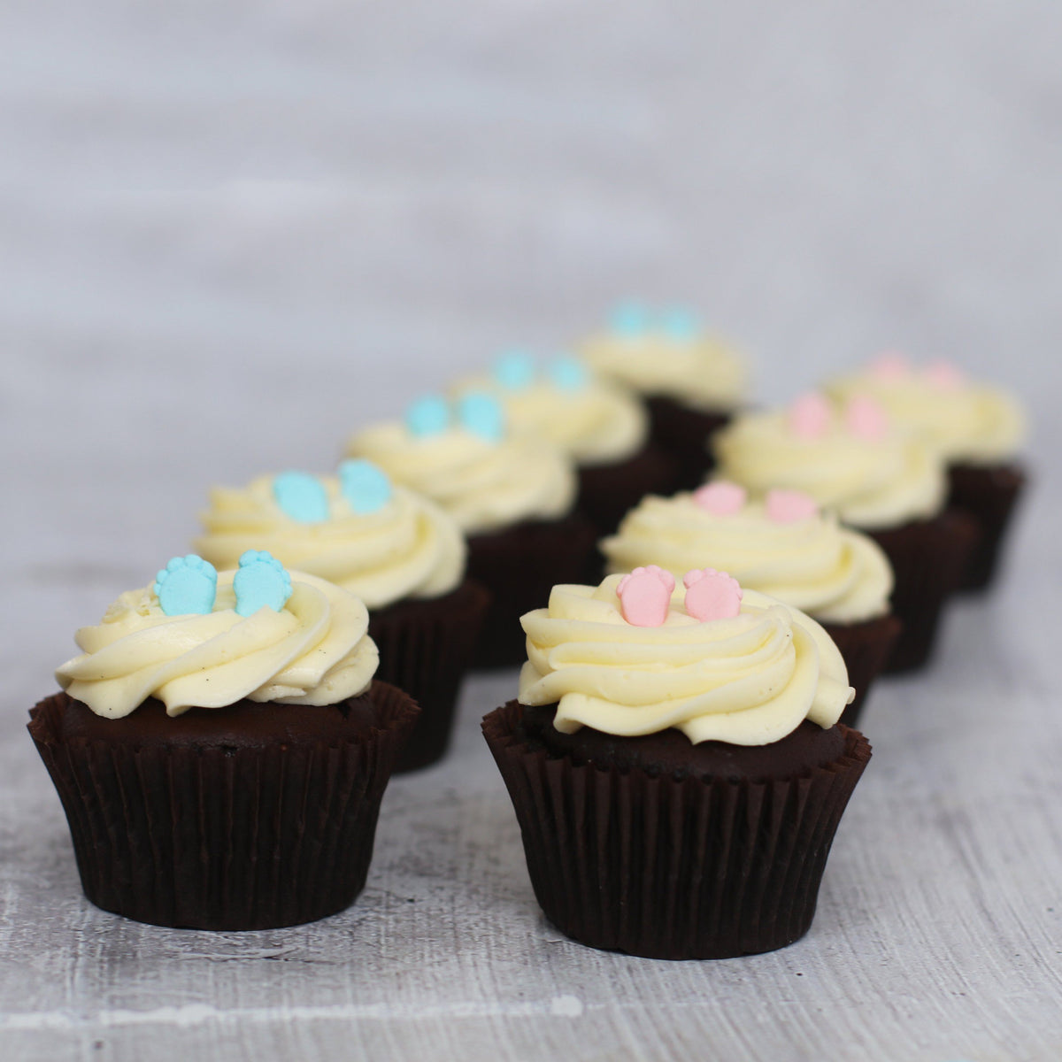 Baby Feet Unisex Gluten Friendly Gift Box-The Cupcake Queens