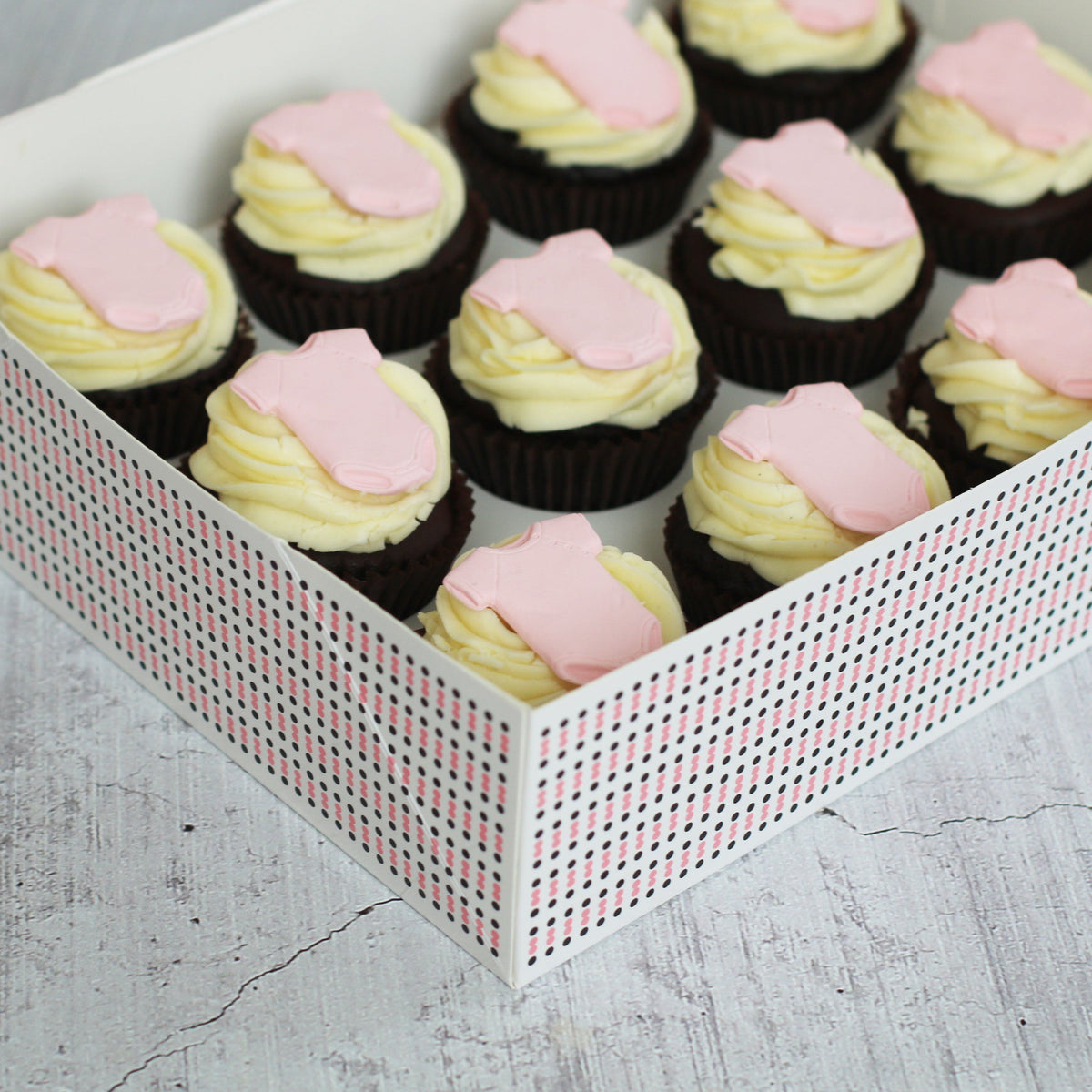 Baby Pink Jumpsuit Gluten Friendly Gift Box-The Cupcake Queens