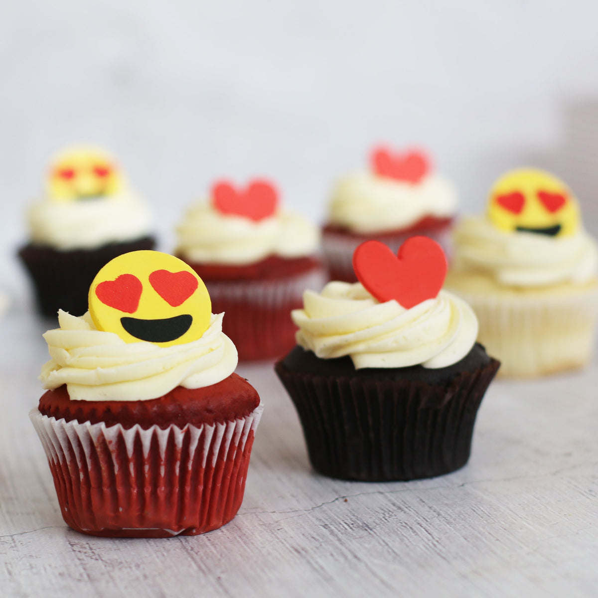 Big Heart Emoji Gift Box-The Cupcake Queens