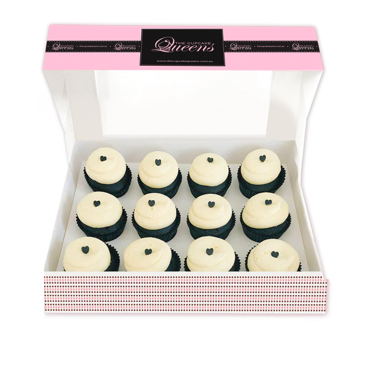 Black Velvet Regular Gift Box-The Cupcake Queens