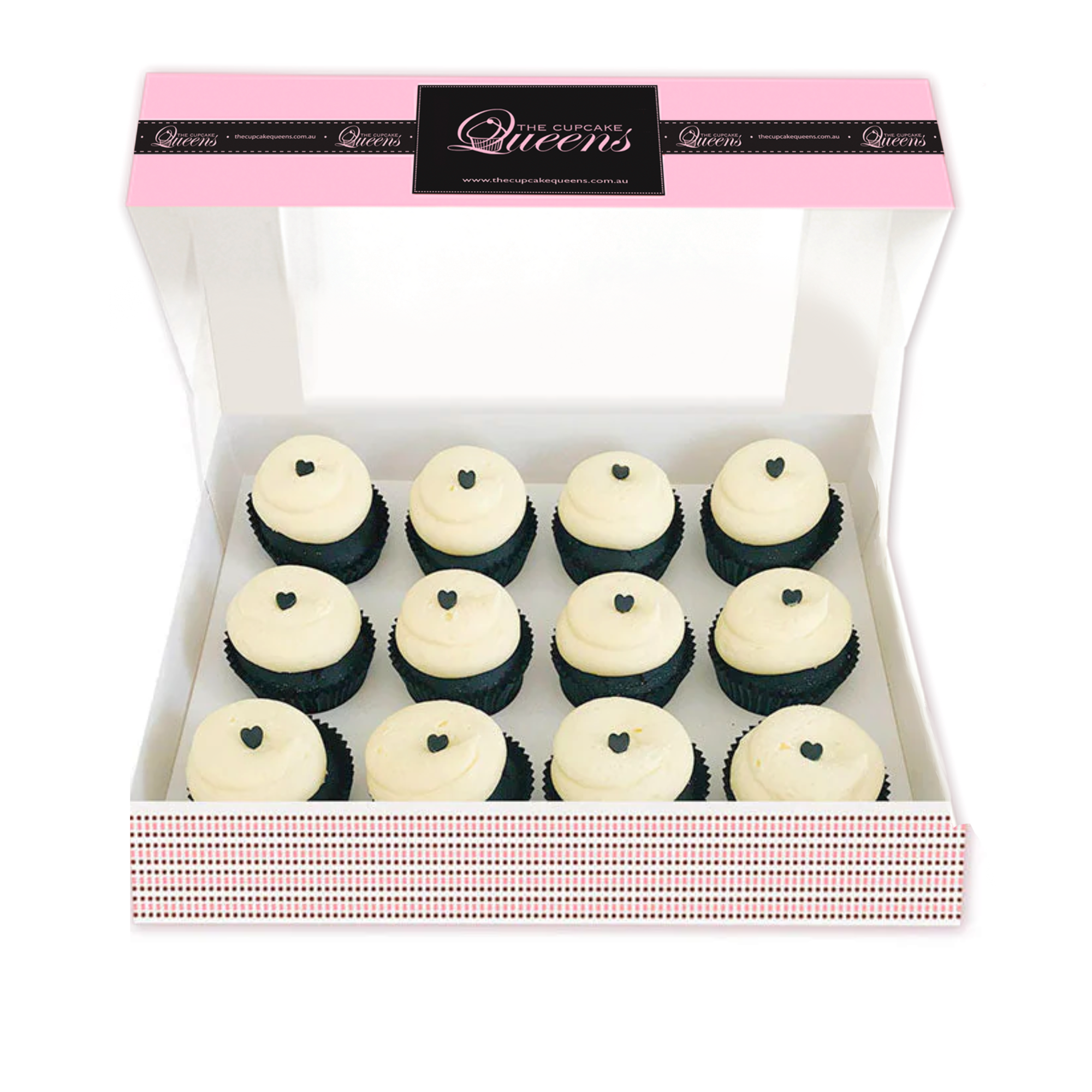 Black Velvet Regular Gift Box-The Cupcake Queens