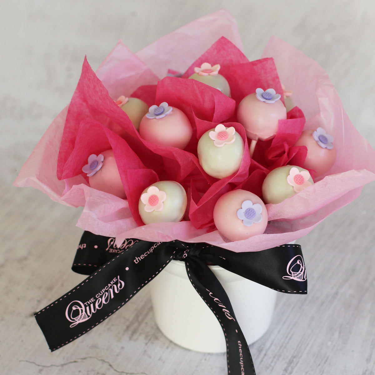 Blossom Flower Cake Pop Bouquet-The Cupcake Queens