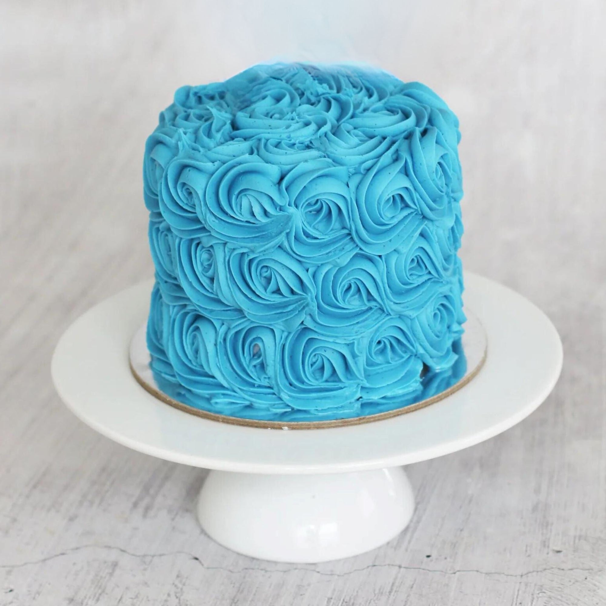 Blue Swirl Cake-The Cupcake Queens