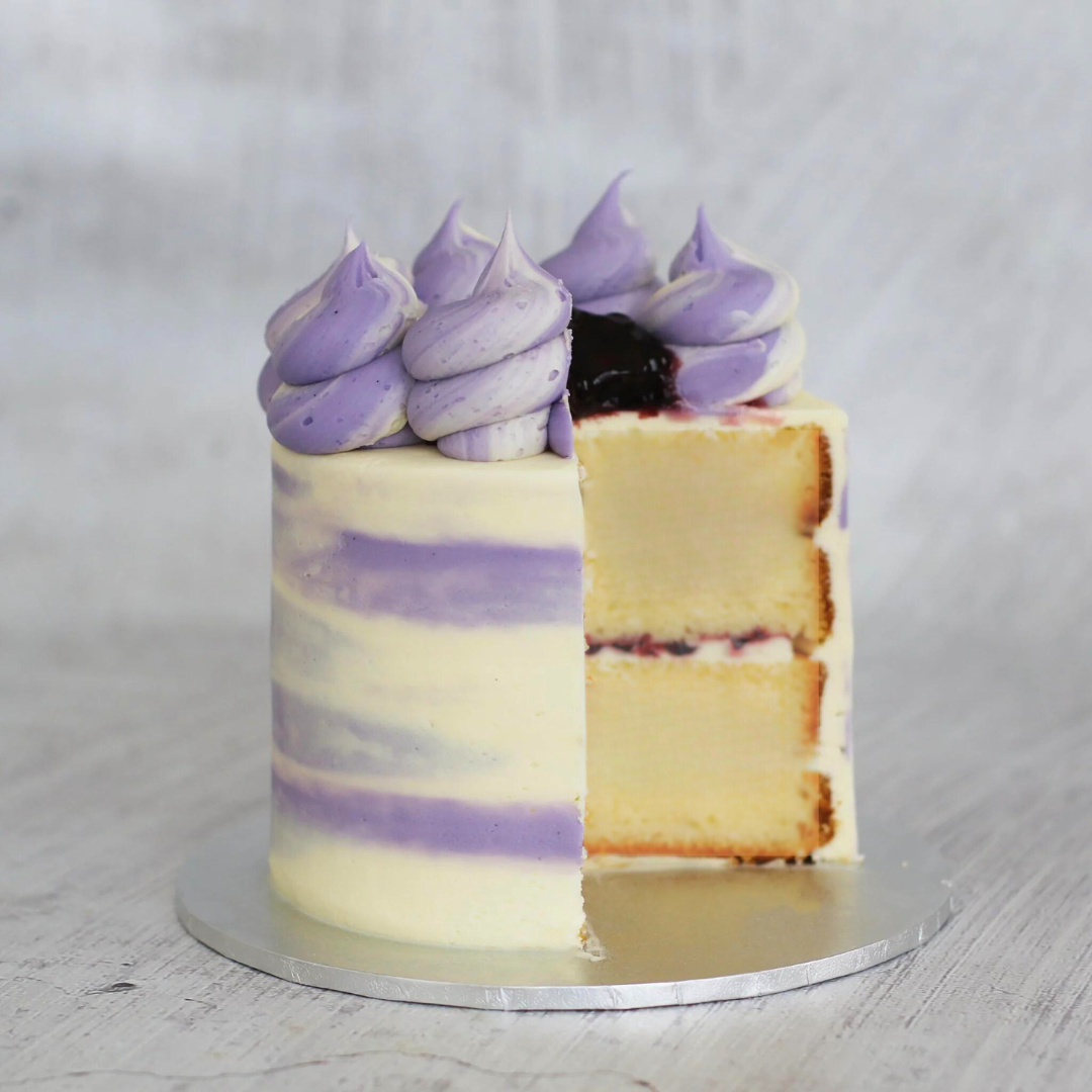 Blueberry Cheesecake Cake-The Cupcake Queens