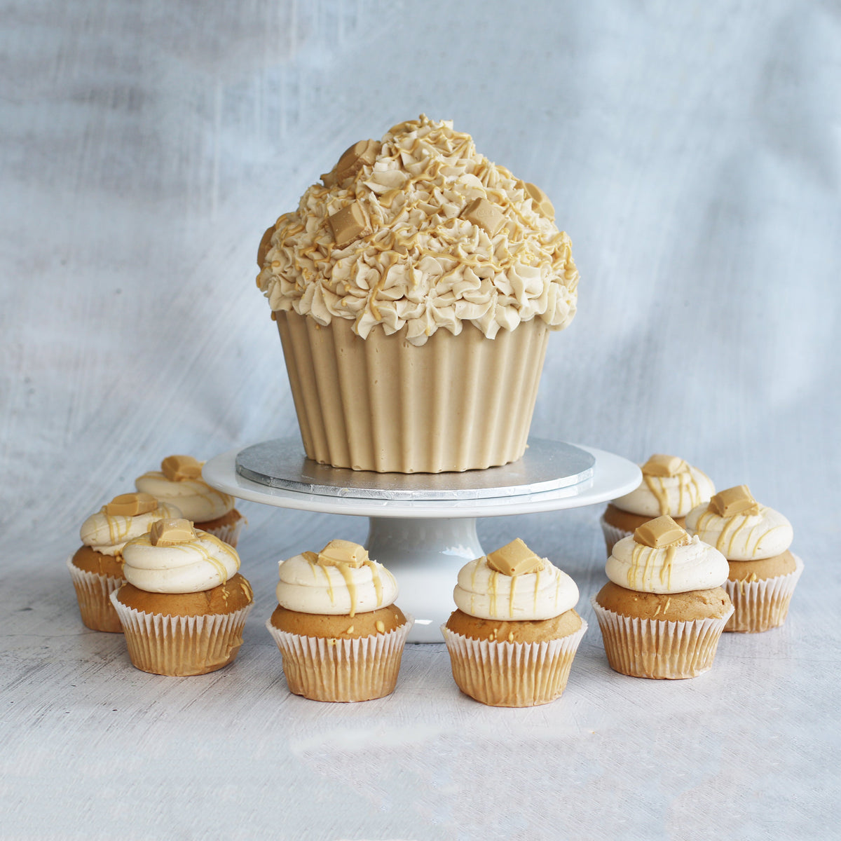 Caramilk Giant Cupcake Cake-The Cupcake Queens