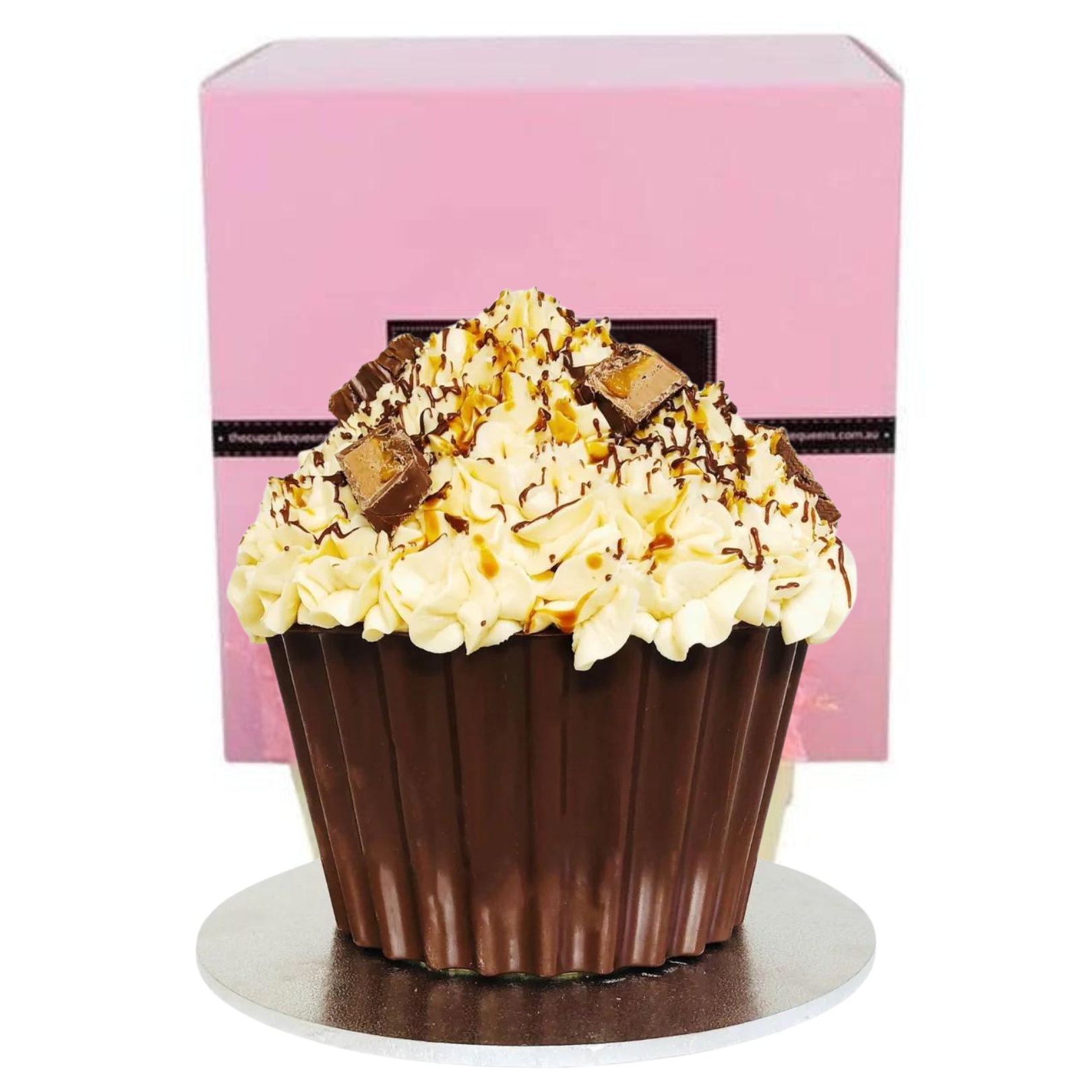 Choc Caramel Giant Cupcake Cake-The Cupcake Queens