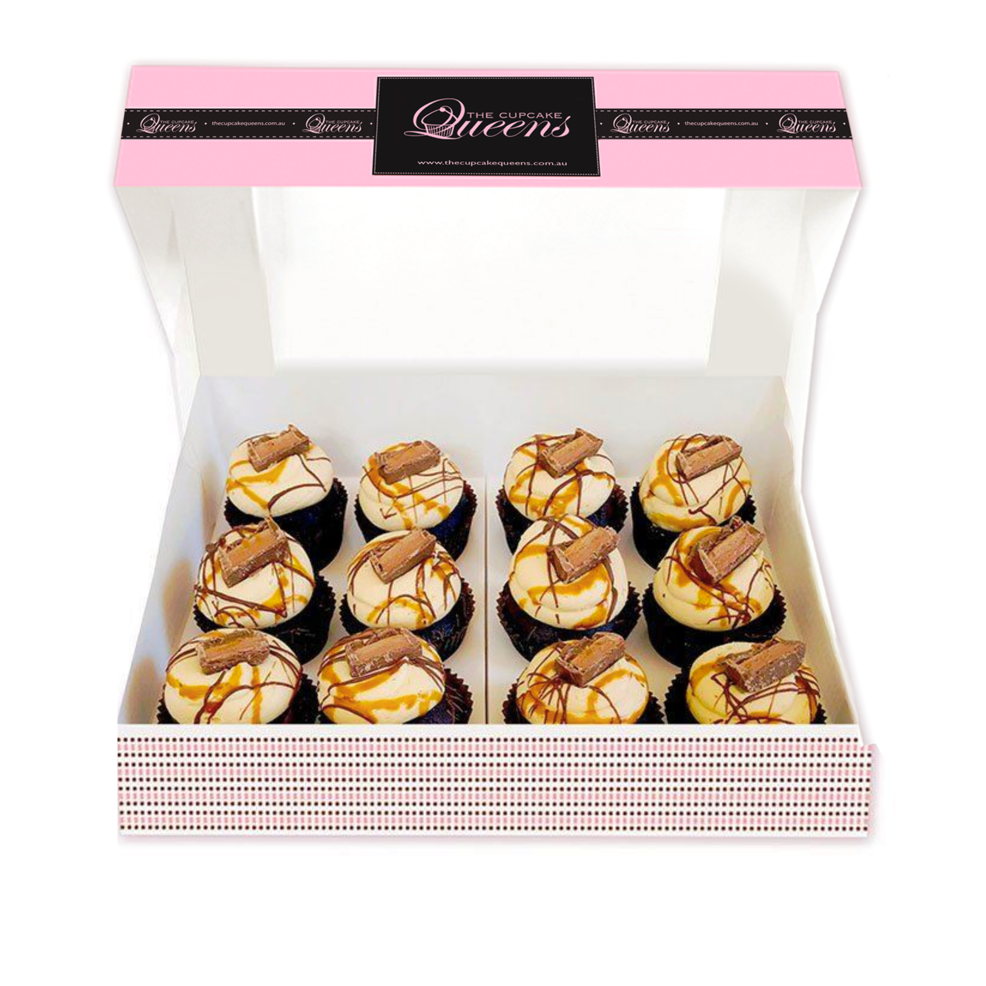 Choc Caramel Regular Gift Box-The Cupcake Queens