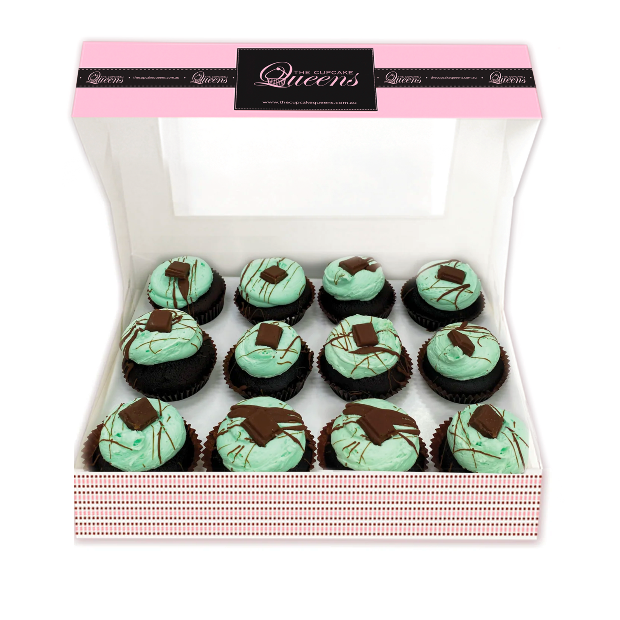 Choc Mint Regular Gift Box-The Cupcake Queens