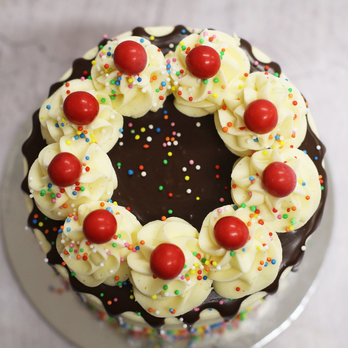 Choc Sundae Drip Cake-The Cupcake Queens