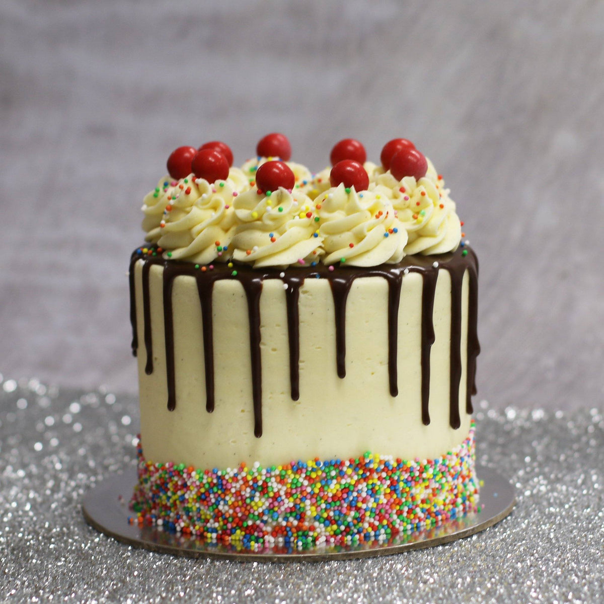 Choc Sundae Drip Cake-The Cupcake Queens