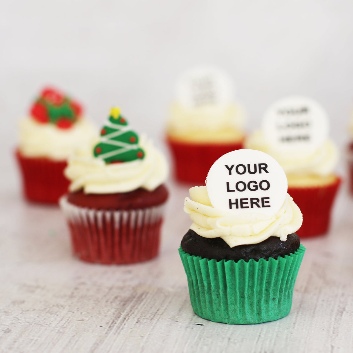 Christmas Corporate Mini Cupcakes - 96-The Cupcake Queens