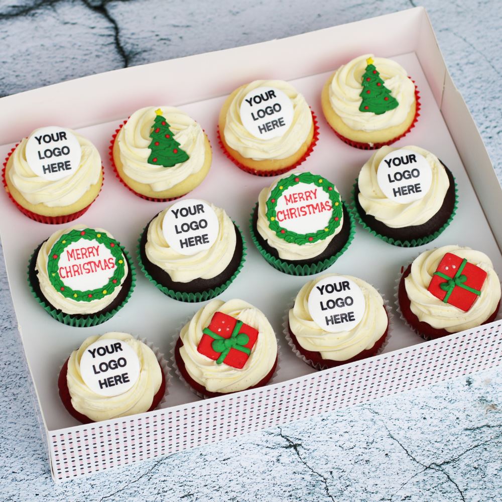 Christmas Corporate Regular size Cupcakes - 48-The Cupcake Queens