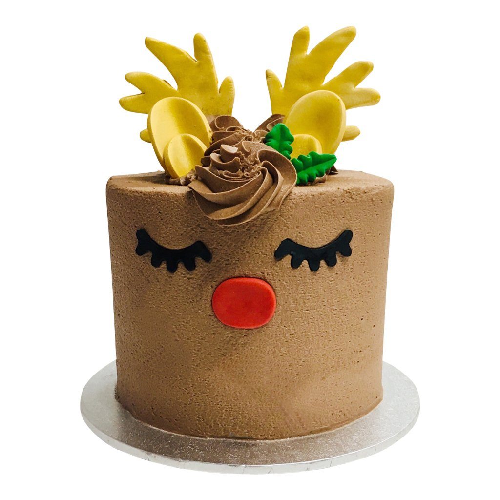 Christmas Rudolph the Reindeer Cake-The Cupcake Queens