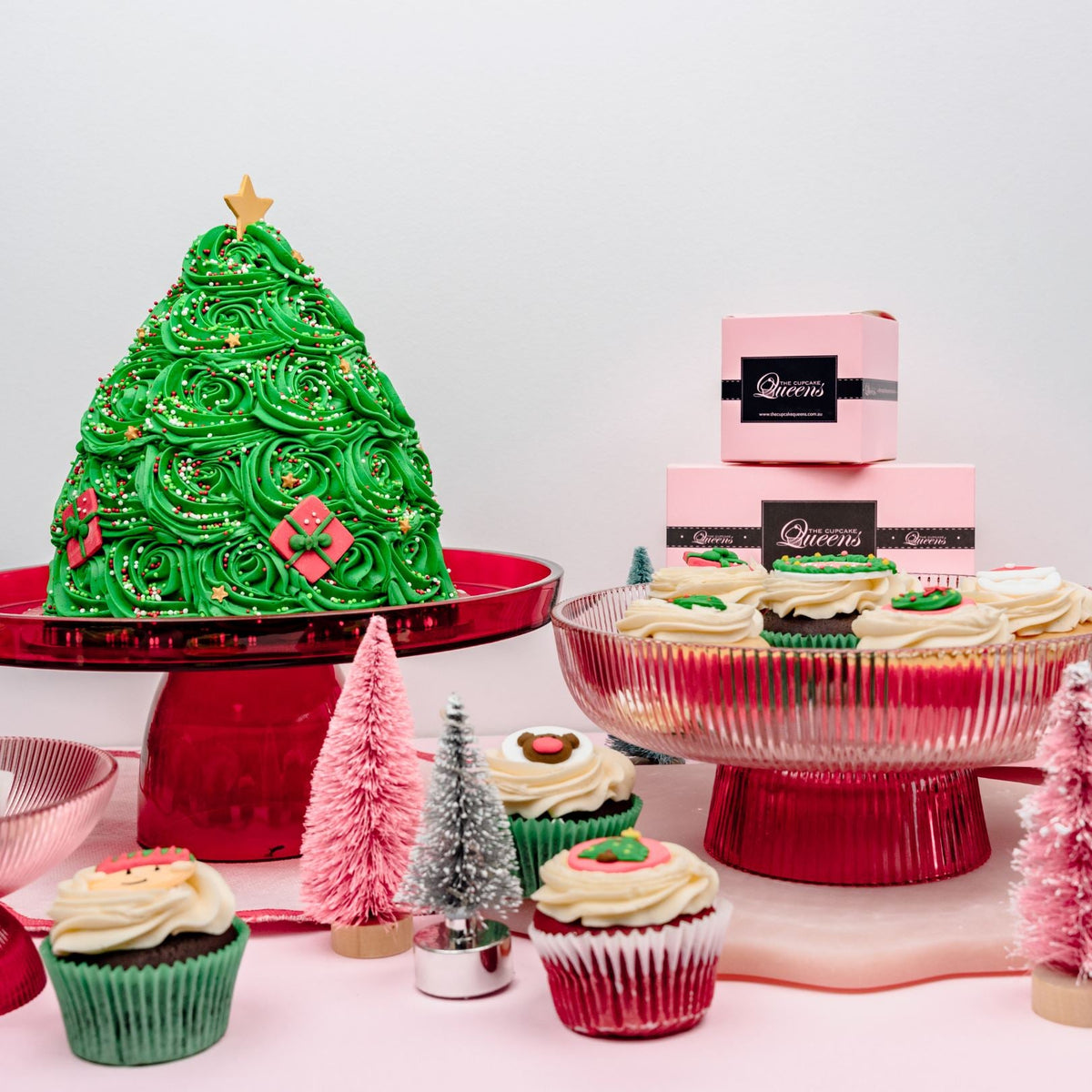 Christmas Tree Cake-The Cupcake Queens