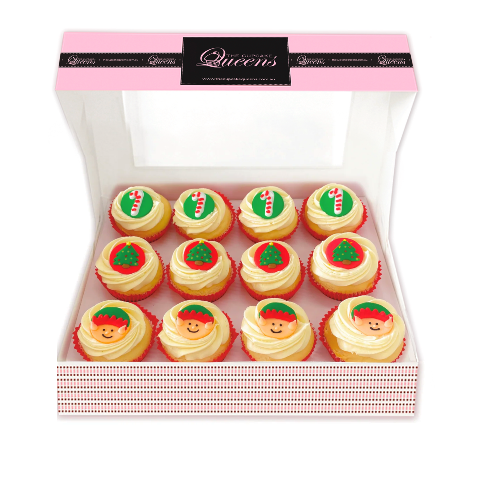 Christmas Vanilla Gift box-The Cupcake Queens