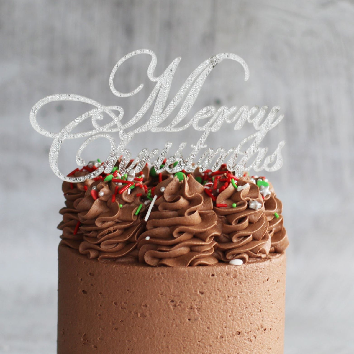 Christmas Vegan Friendly Chocolate Cake 5 Inch-The Cupcake Queens