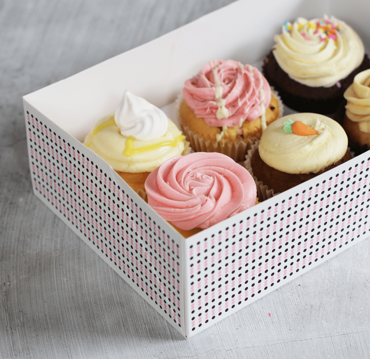 Create your own 6 Flavour Box-The Cupcake Queens