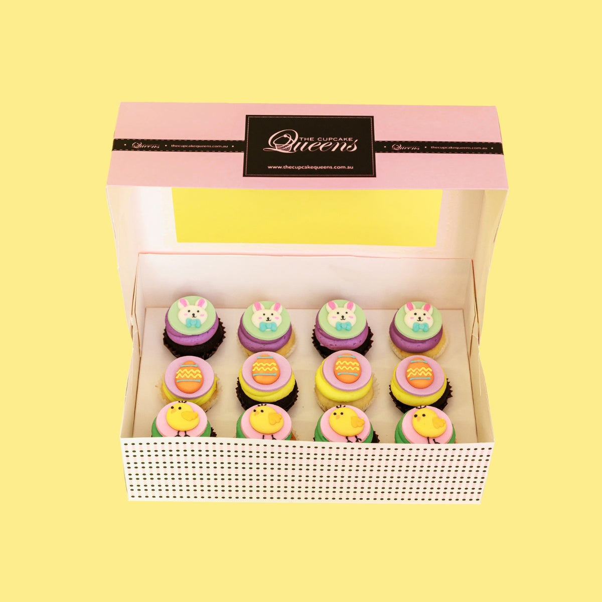 Easter Cupcakes - Mini Gift Box 12 Pack
