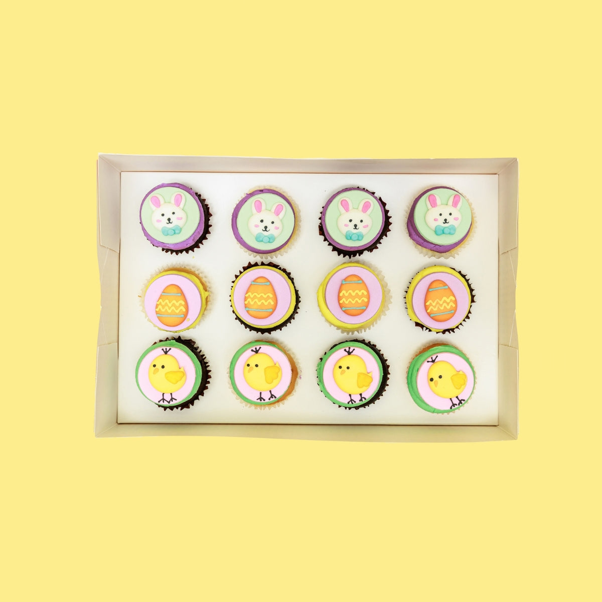 Easter Cupcakes - Mini Gift Box 12 Pack