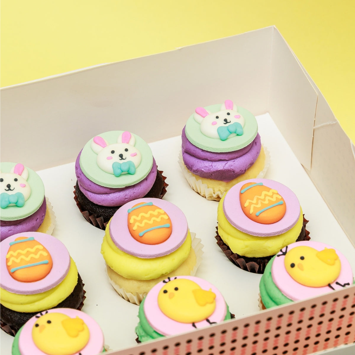 Easter Cupcakes - Mini Gift Box 12 Pack