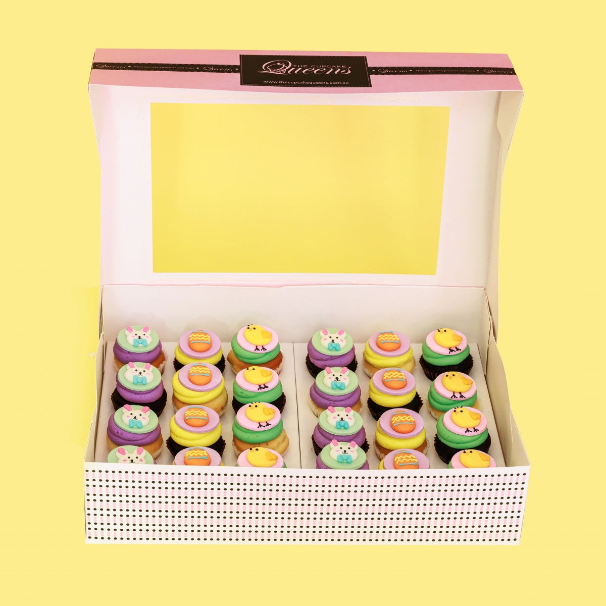 Easter Cupcakes - Mini Gift Box 24 Pack