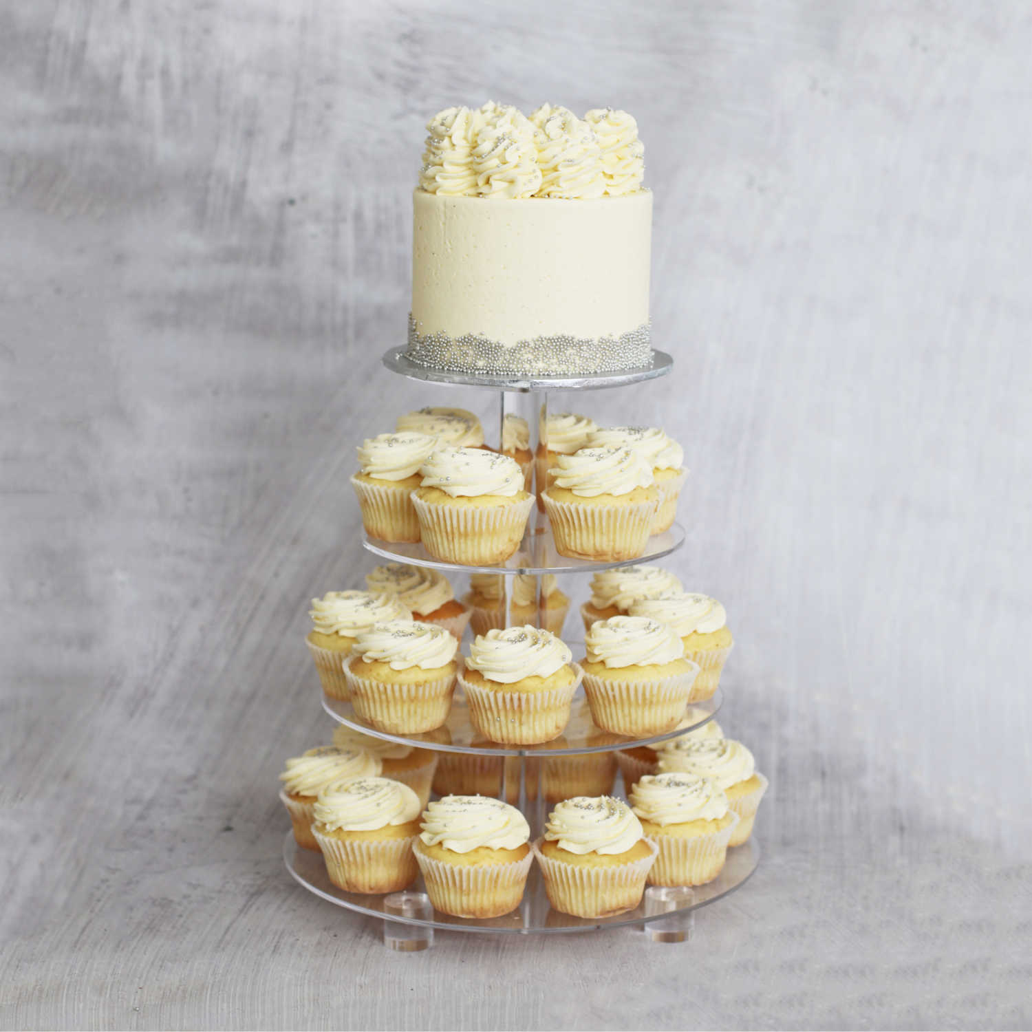 Engagement / Wedding / Bridal Package with 4 Tier Stand Cupcakes-The Cupcake Queens