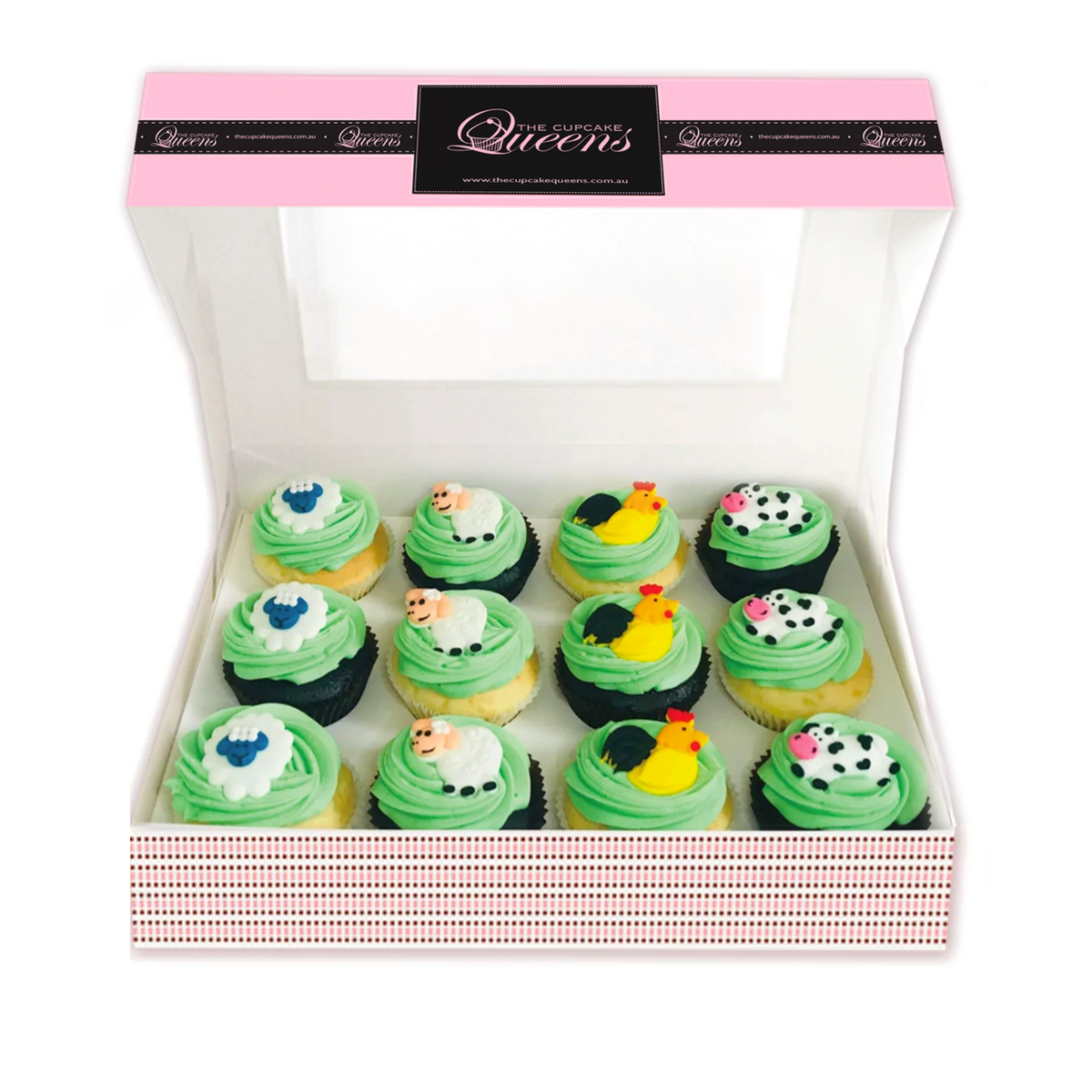 Farm Animals Regular Gift Box-The Cupcake Queens