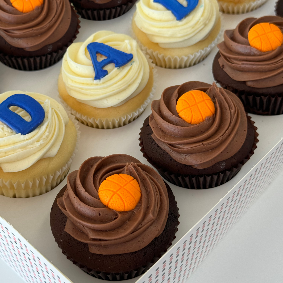 Father&#39;s Day Basketball Giftbox-The Cupcake Queens