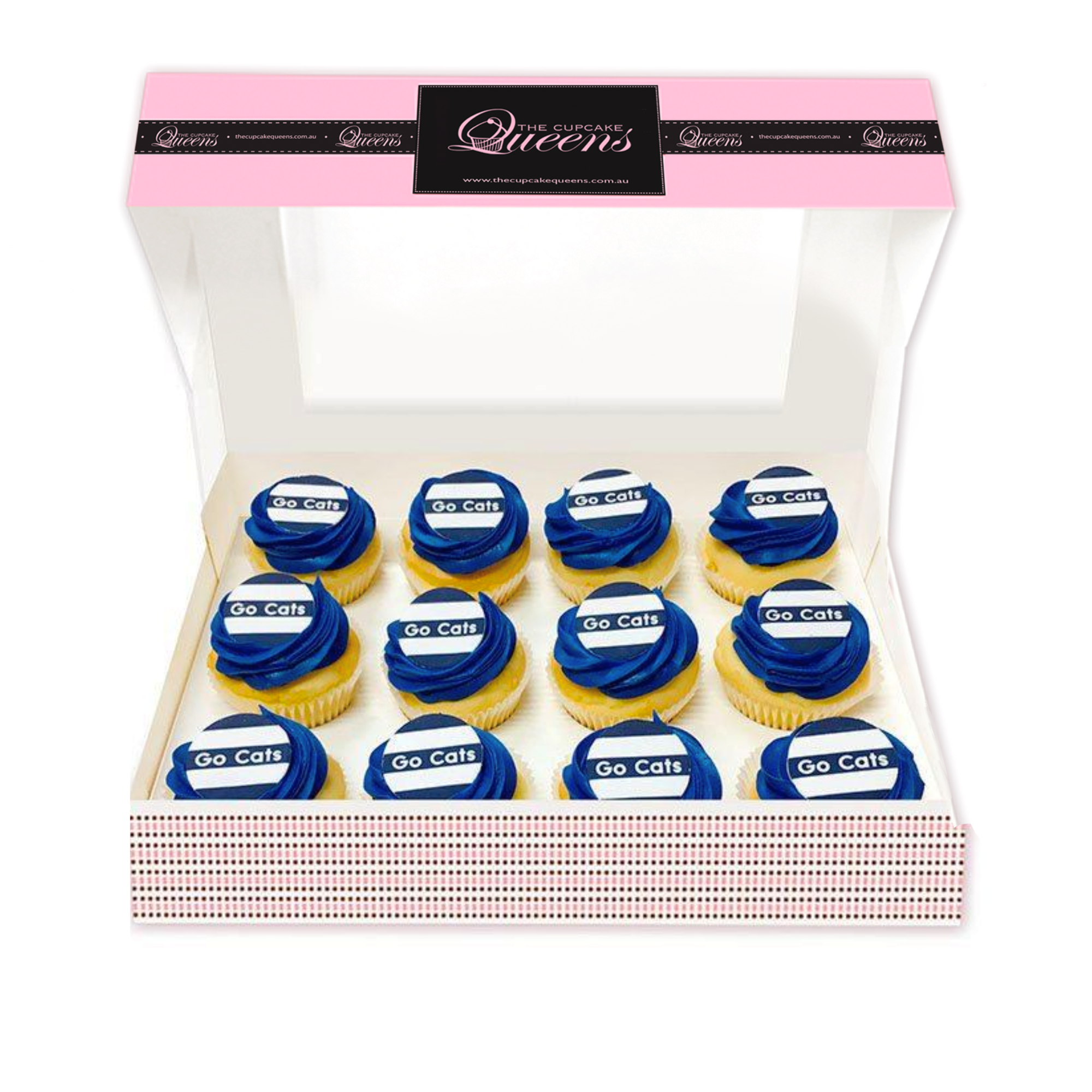 Go Blues - Football Cupcakes-The Cupcake Queens