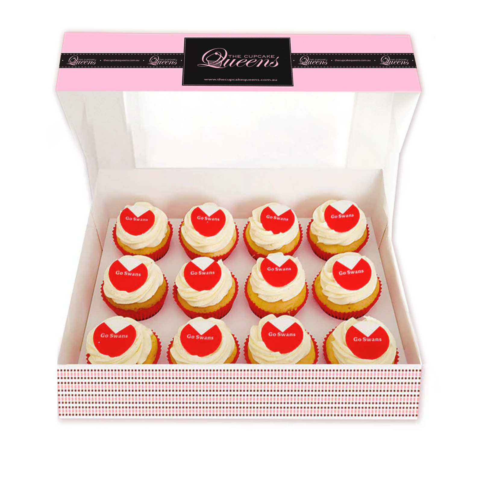 Go Swans - Football Cupcakes-The Cupcake Queens