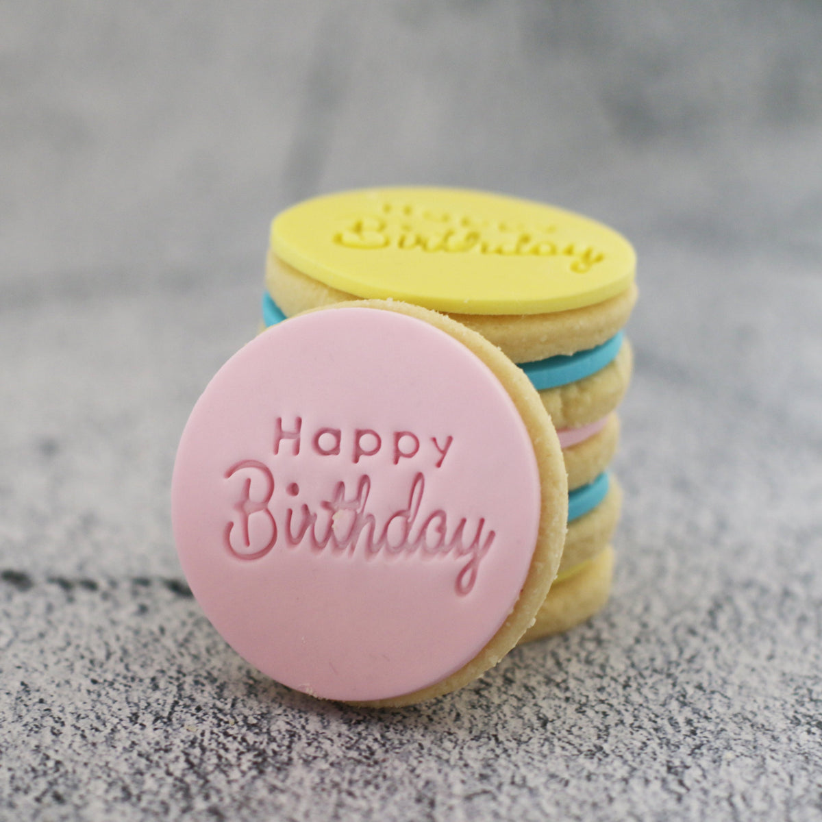 Happy Birthday Shortbread Cookies-The Cupcake Queens