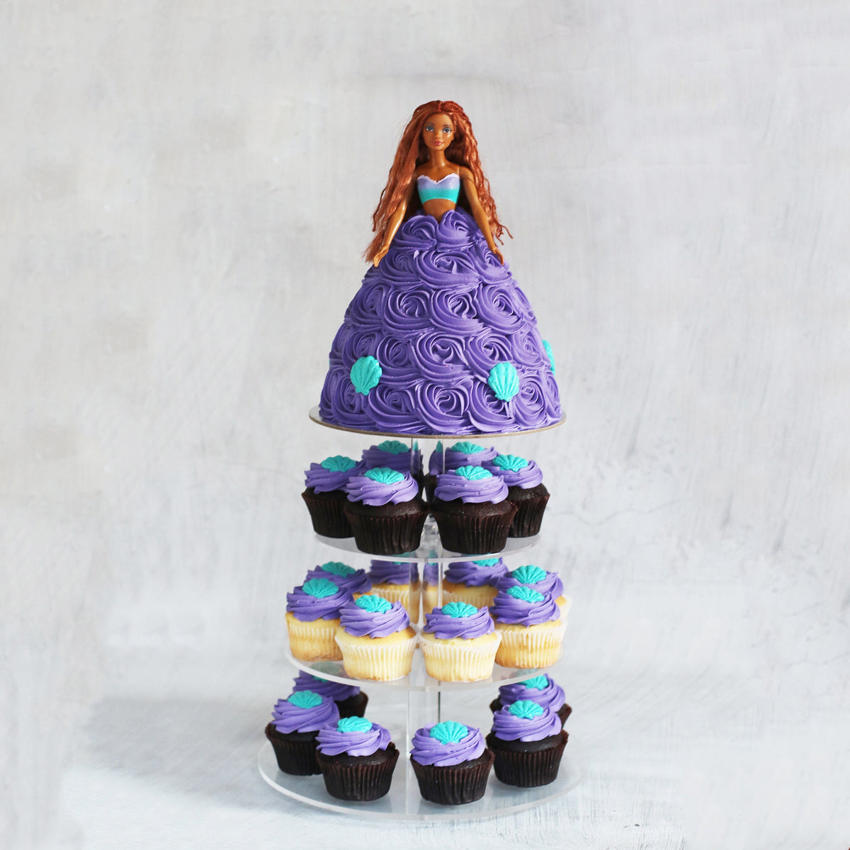 Little Mermaid Deluxe Tower-The Cupcake Queens