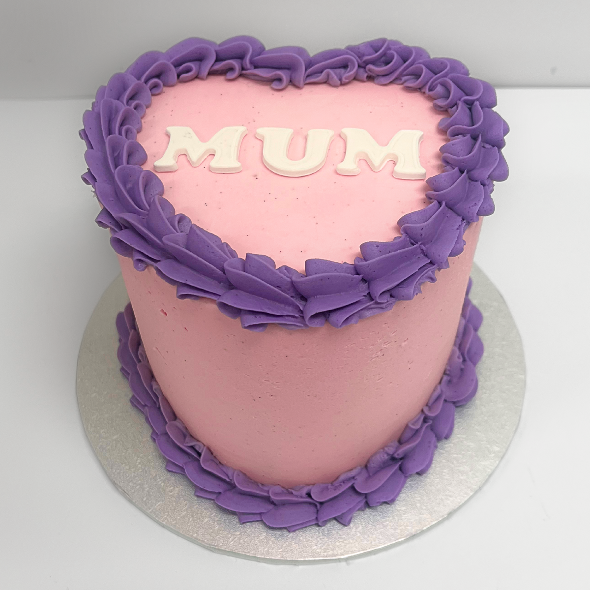 Mum Vintage Heart Cake-The Cupcake Queens