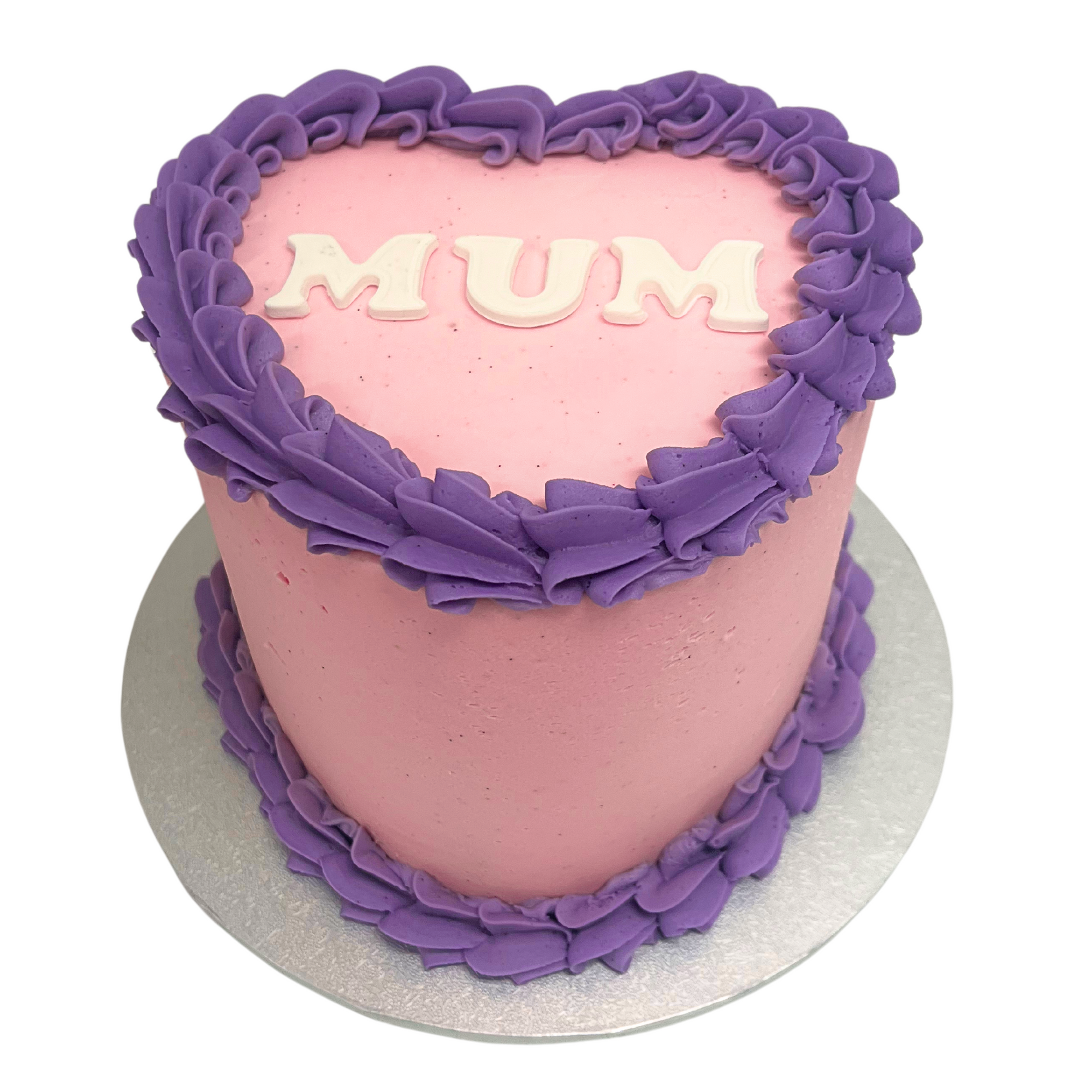 Mum Vintage Heart Cake-The Cupcake Queens