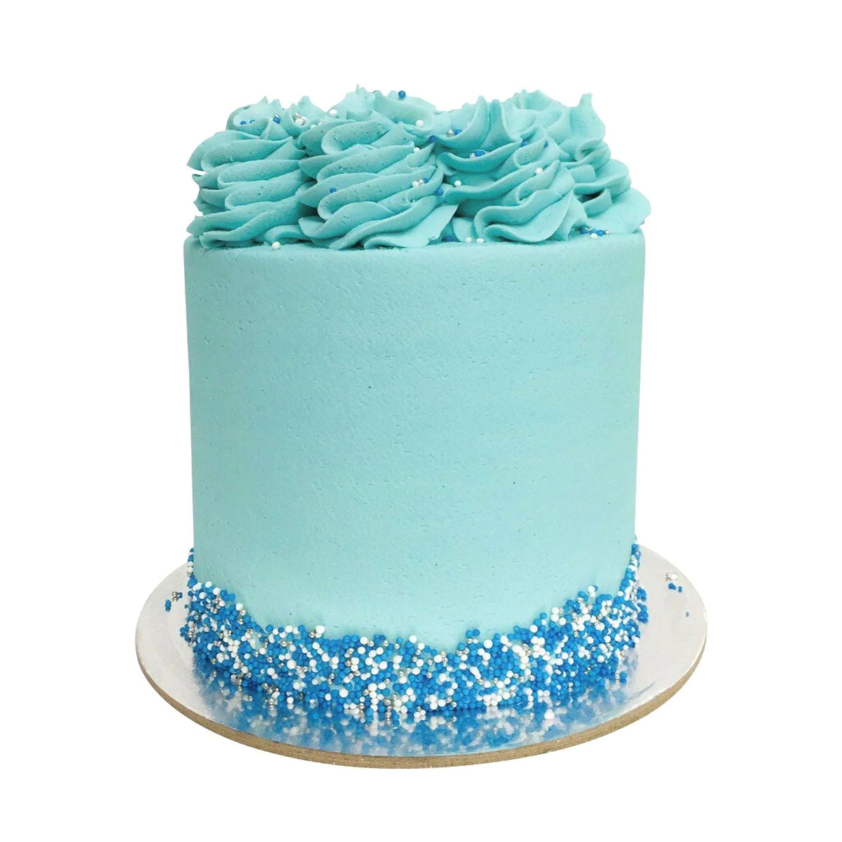 Pastel Blue Cake-The Cupcake Queens