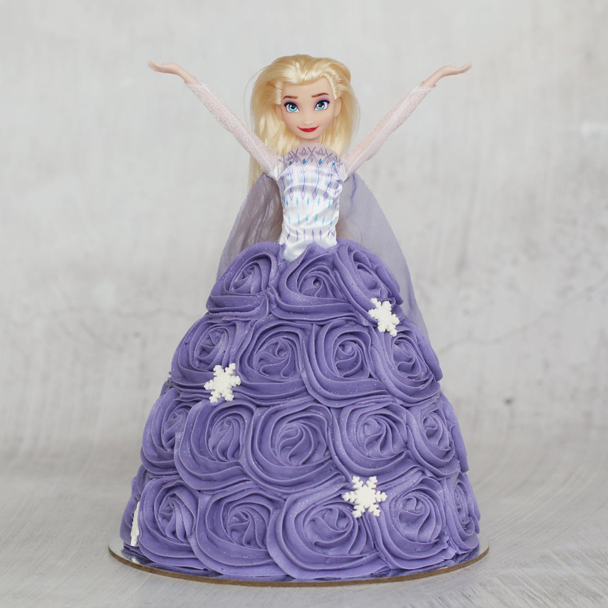 Purple Elsa Frozen 2 Doll Cake-The Cupcake Queens