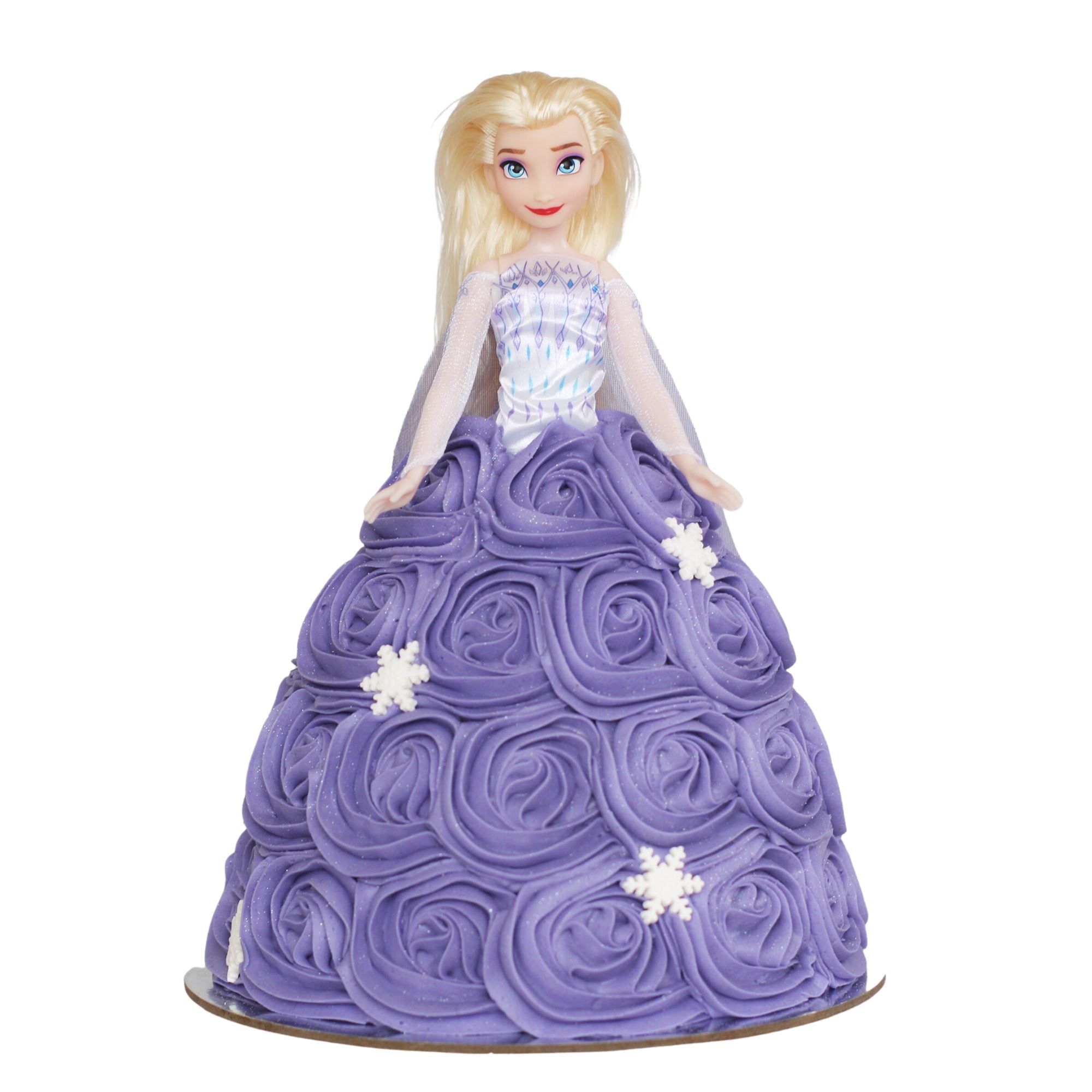 Purple Elsa Frozen 2 Doll Cake-The Cupcake Queens