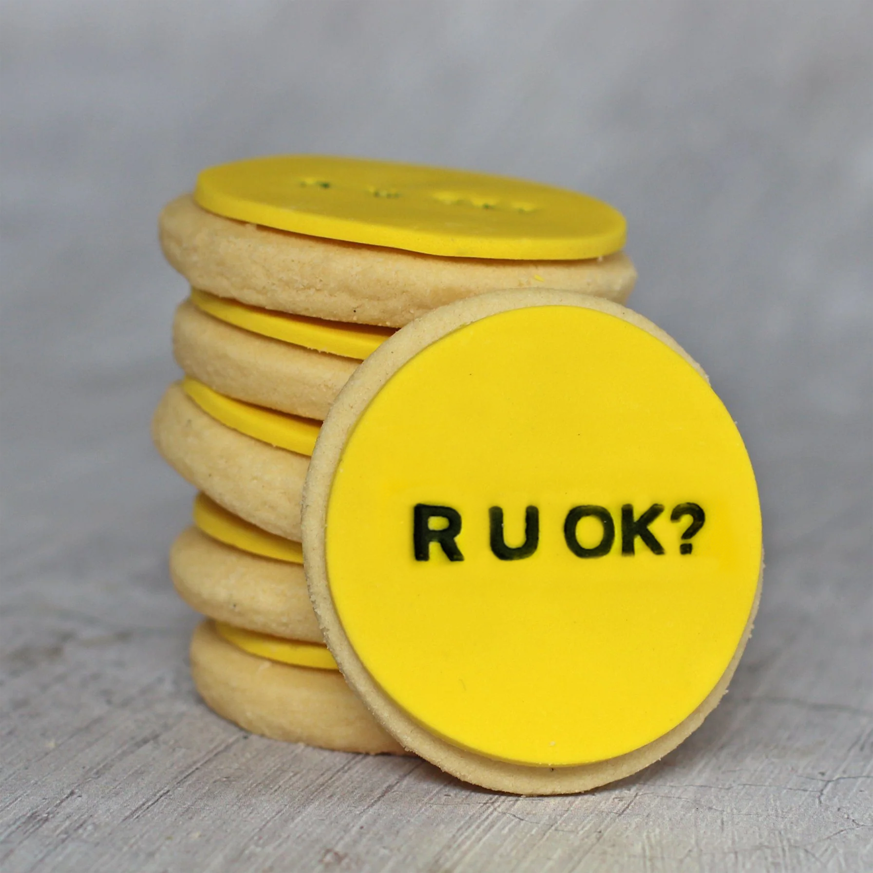 R U OK Shortbread Cookies-The Cupcake Queens