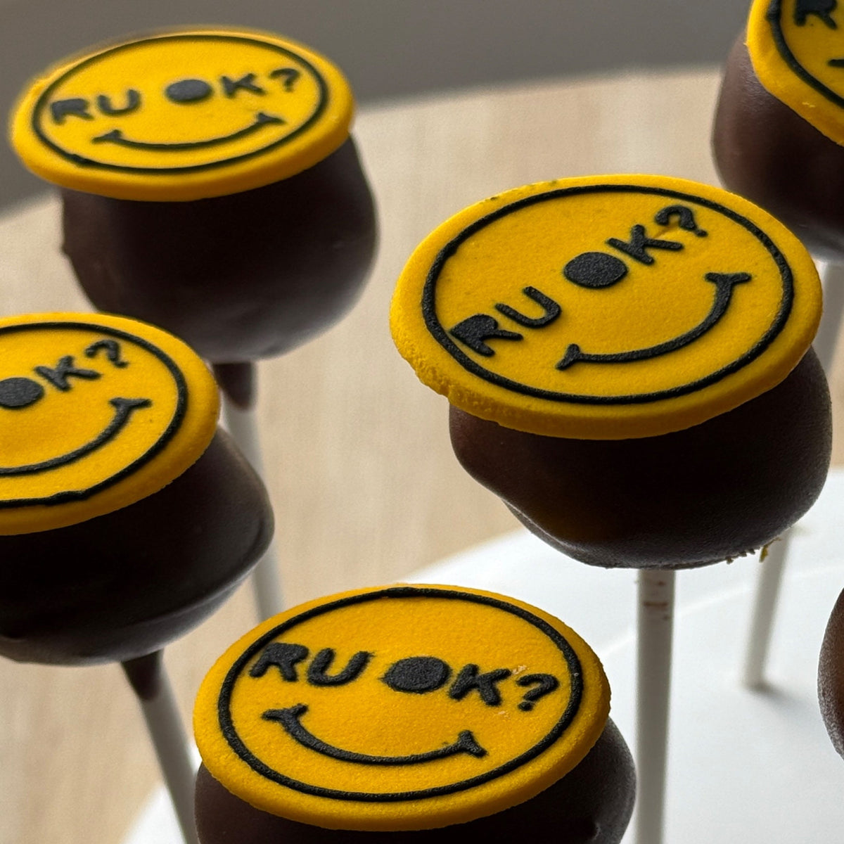 R U OK Cake Pops